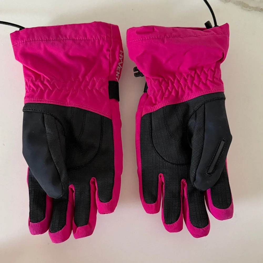 The North Face Kids Pink Insulated Winter Gloves